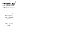 Tablet Screenshot of costadelsol-productions.com